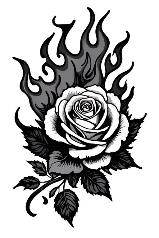 Flames And Roses