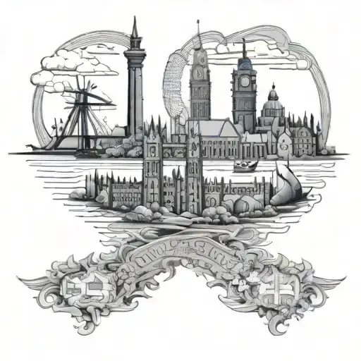 England Sweden Scotland Skyline