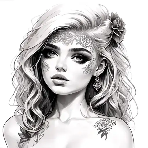 Sara Blonde With Fallen Breasts