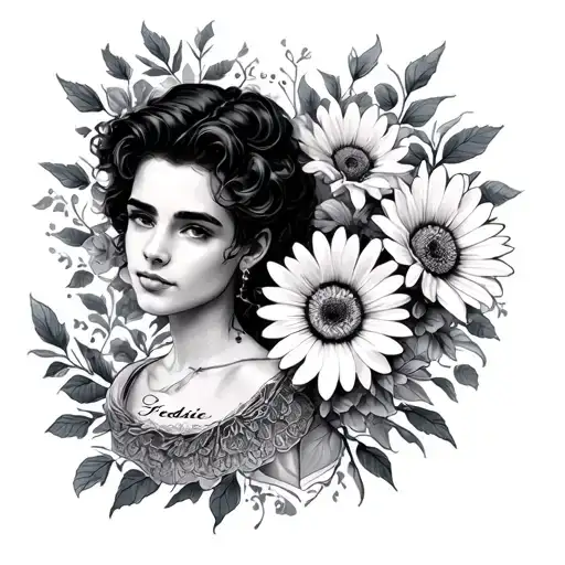 The Names Freddie And Daisy In A Spine