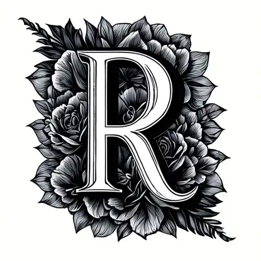 The Letter A And The Letter R In A Single Line With A Loving Touch