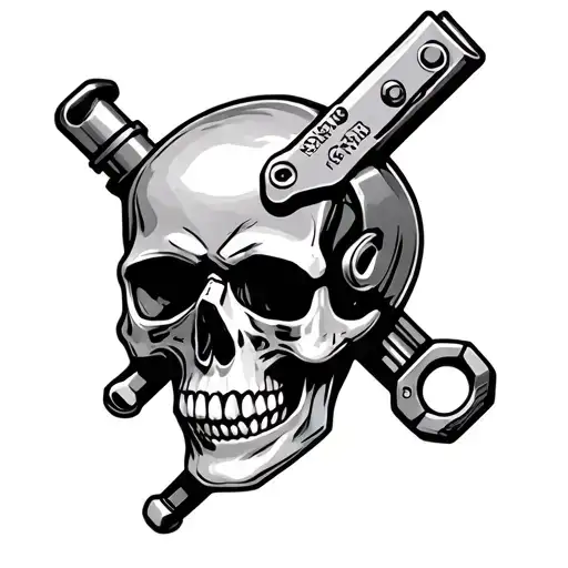 Skull And Mechanic Tool
