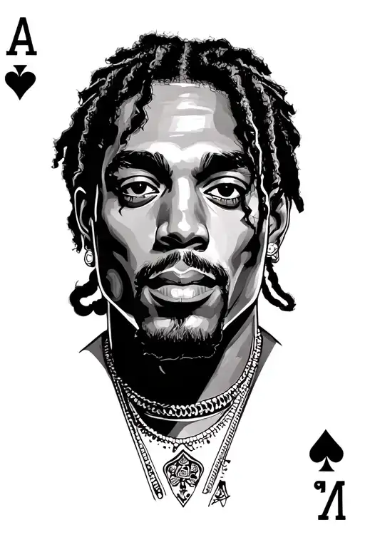 I Want A Tattoo With Micahel Jackson 2Pac Snoop Dog Axel Rose And Bob Marley Sitting Playing Cards