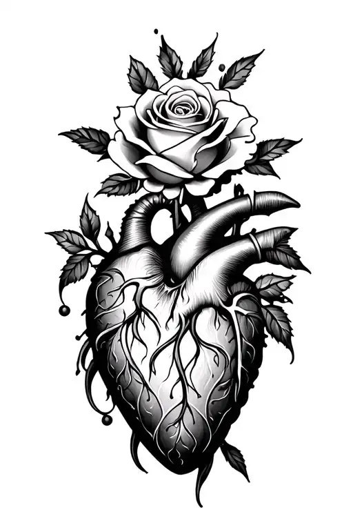 Rose Heart Celtic Pattern