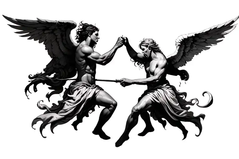 Angels And Demons Fighting Realism