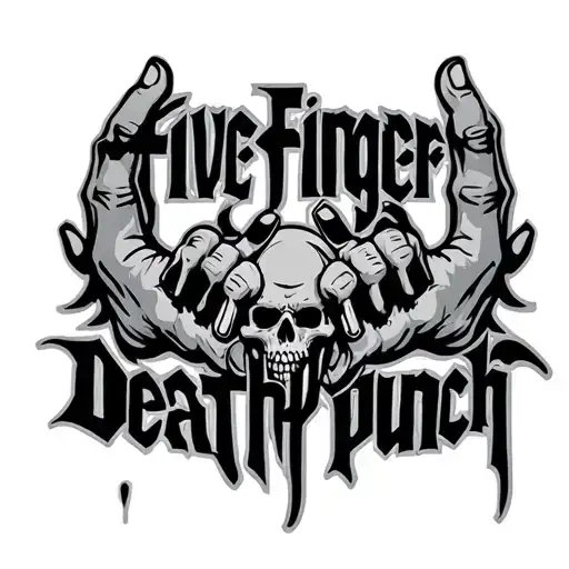 Five Finger Death Punch Logo With Words