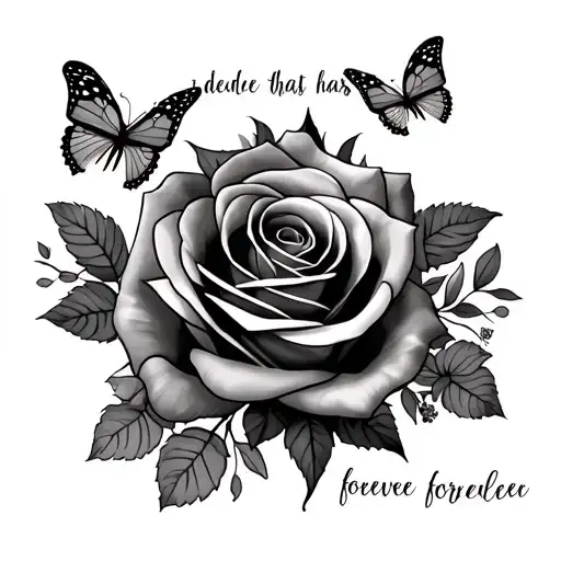 Name That Has Deedee Forever With Roses And Butterflies