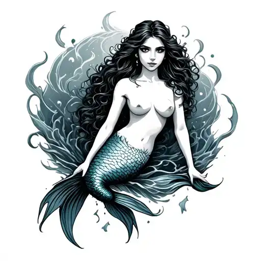 Topless Mermaid