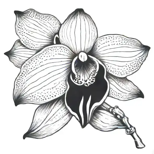 Lady Slipper Orchid Flower