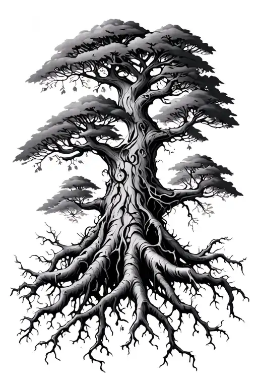 Nature Tree Roots And Vines