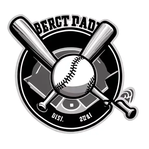 Baseballbat And Baseballfield