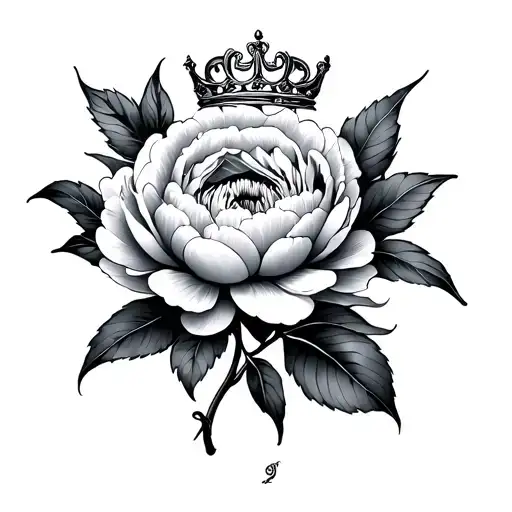 Peony And Crown