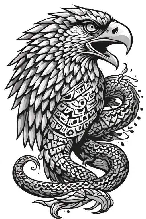 Mexican Aztec Eagle Snake