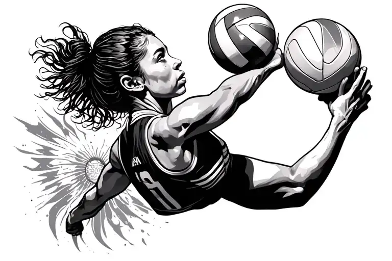 Volleyball Player Gemini Zodiac Sign