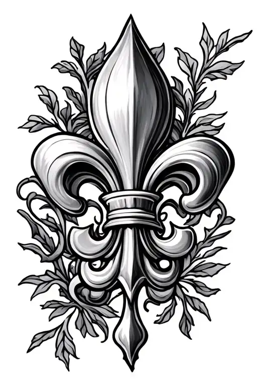 Vine Fleur De Lis Combined
