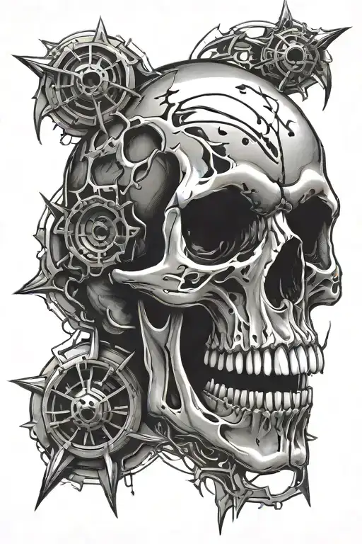 Skull Bullet Hole