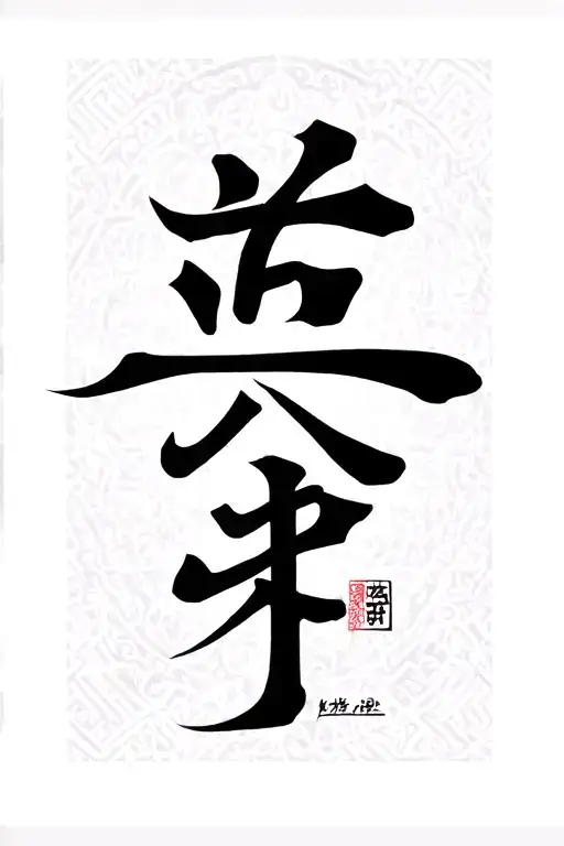 Kanji Symbol For Humility