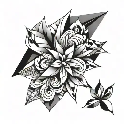 Geometric Pattern For Jaw Line