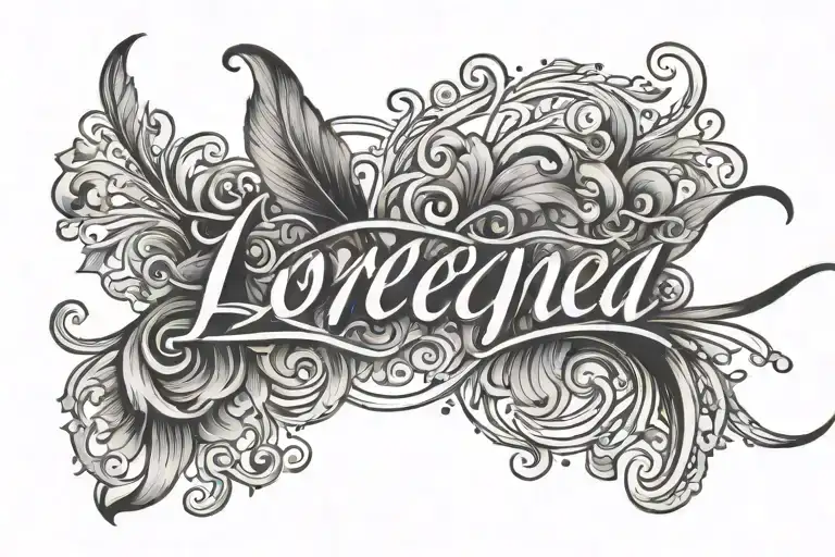 Lorena Name In Cursve Simple