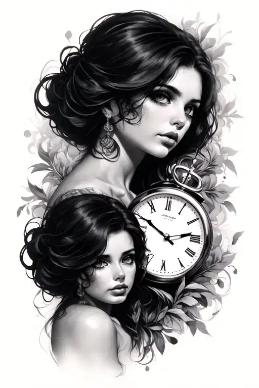 A Female With 2 Clocks