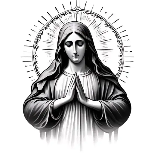 Holy Mary Praying