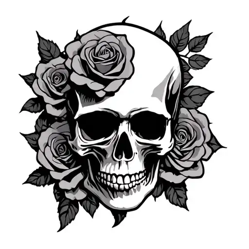 Steal Your Face Grateful Dead Skull With Roses