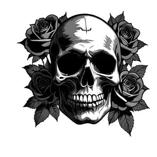 Steal Your Face Grateful Dead With Roses