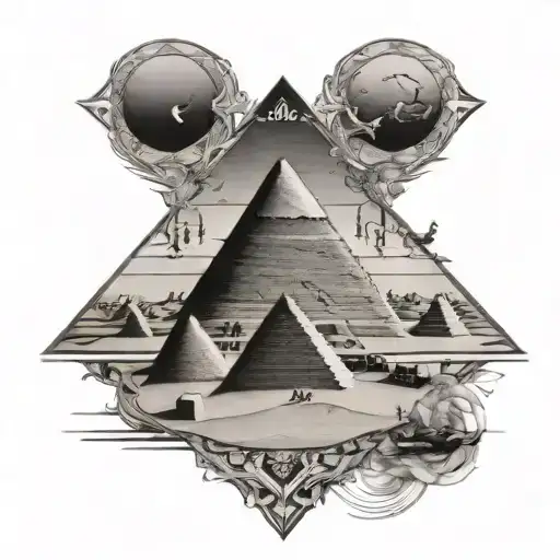 Gaza Pyramids Works Eye View