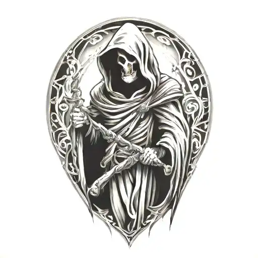 Hooded Reaper Full Body