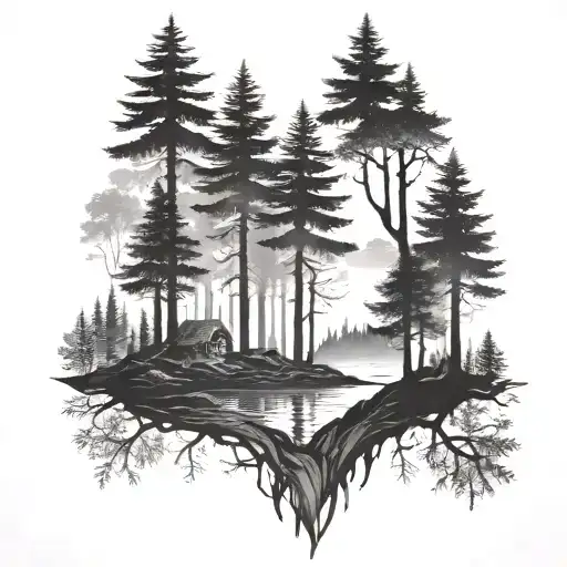 Simple Forest Scene