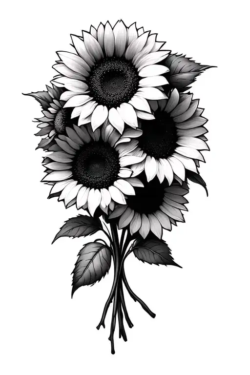 Overthinking Flower Bouquet Sunflowers