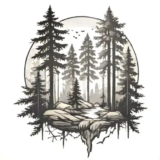 Simple Forest Scene