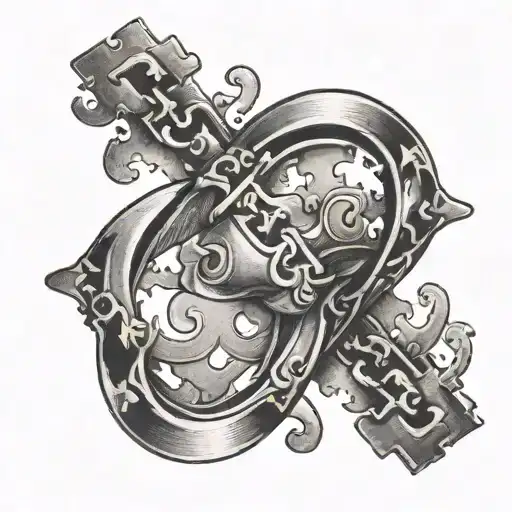 Infinity With Puzzle Piece