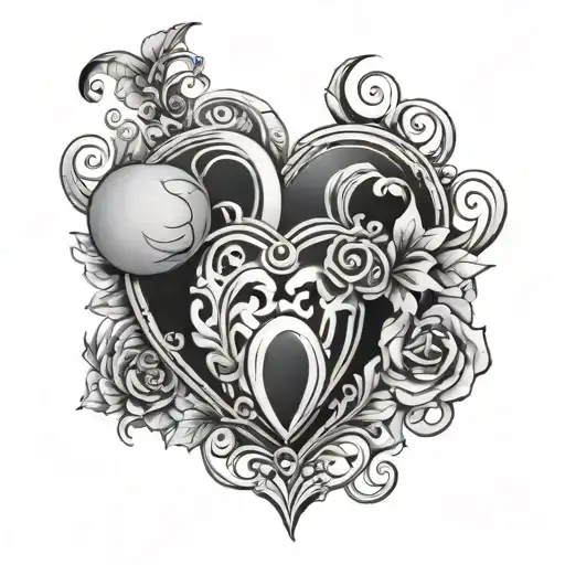 Z Made Into Heart Shape Surrounded