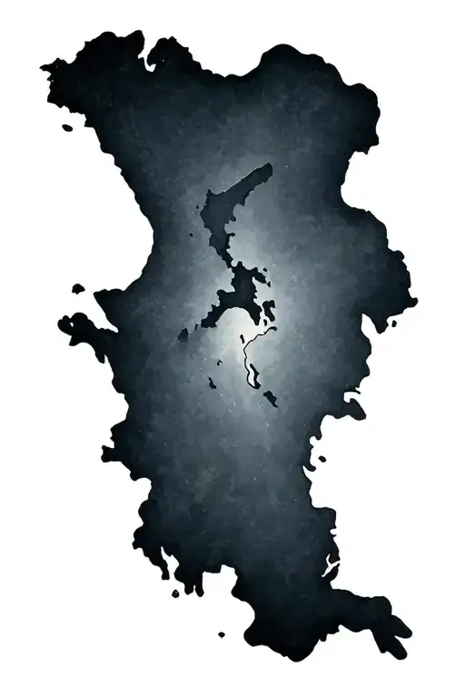 Lake Outline Map Outline
