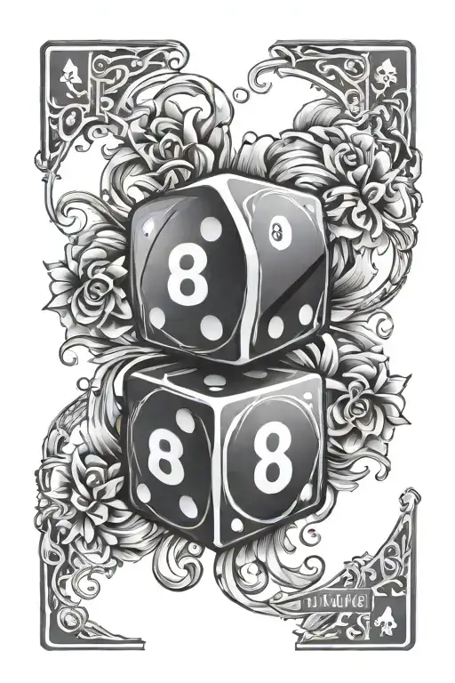 Dice 8Ball Western Gambling Cards