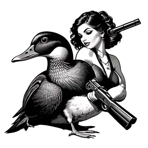Duck Hunting Pinup Girl