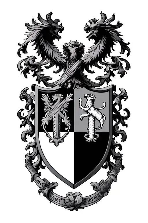 Leslie Scottish Code Of Arms And Model