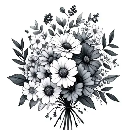 Cute Birth Flowers Bouquet