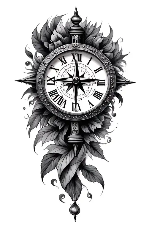 Punjab To Uk Flight Withclock In Roman And Compass