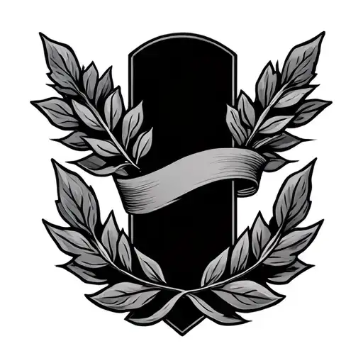 Laurel Leaf And Banner