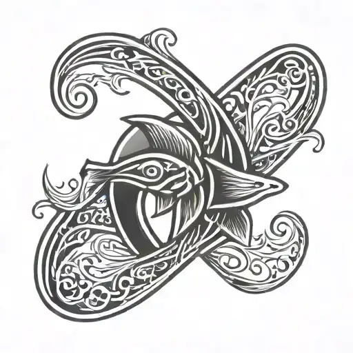 Infinity Figure 8 Inside Jesus Fish Logo