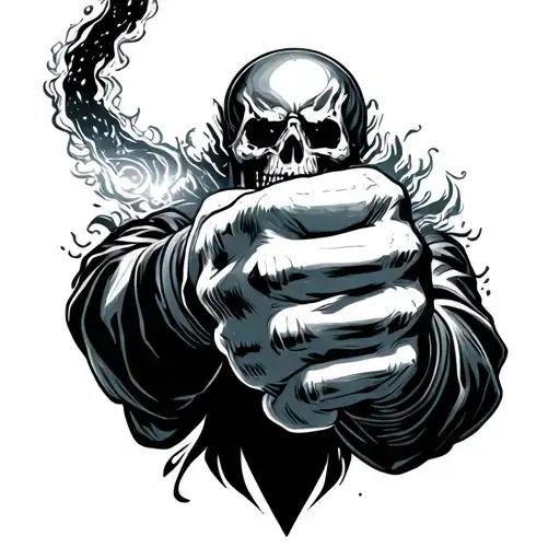 Ghost Rider Punching Fist