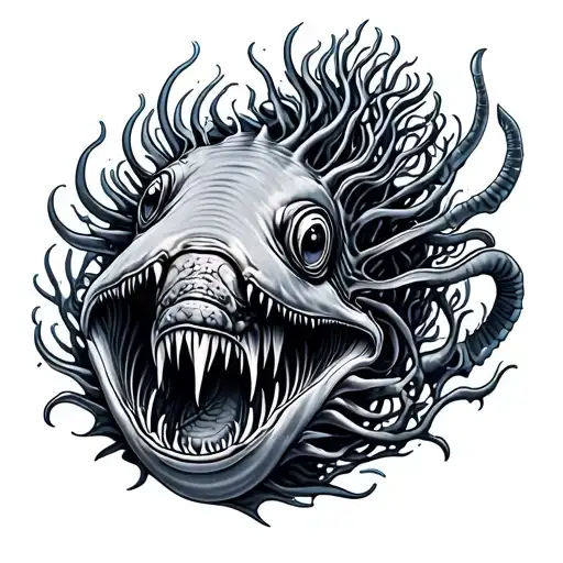 Black And Grey Deep Sea Creatures