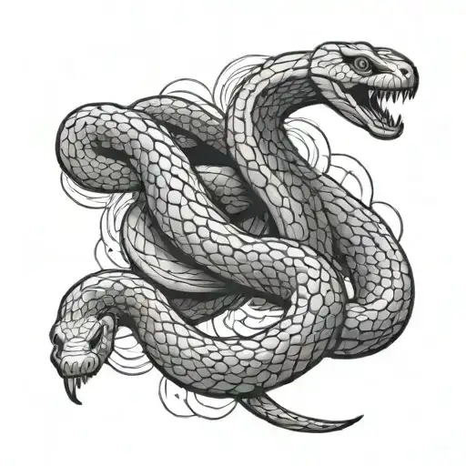 Snake Getting Stepped On