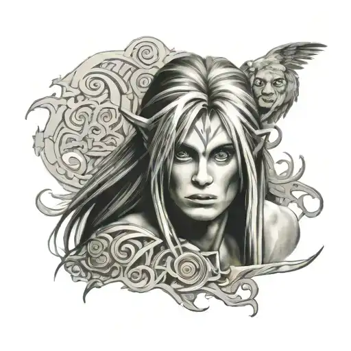 Arm Sleeve Tattoo Based On The Movie Labyrinth