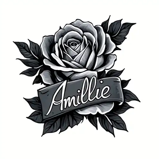 Amillie Name On Neck