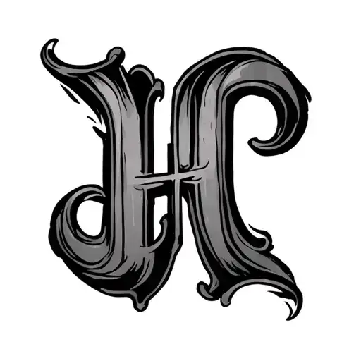 Letters In The Tattoo Abdomen