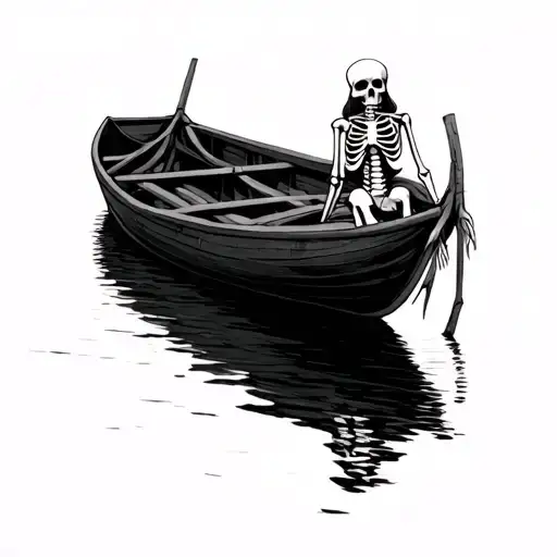 Skeleton Row Boat
