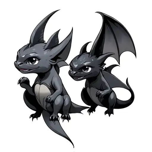 Toothless And Light Fury Matching